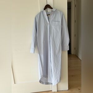 Anthropologie Soft Blue Shirt Dress